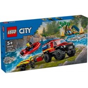 Klocki LEGO City 60412 Terenowy wóz strażacki z łodzią ratunkową 5702017582948