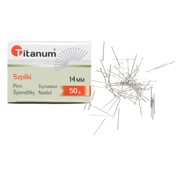 Szpilki krawieckie krótkie 14mm 50g Titanum 5907437645154 Hobby Art Warszawa Zabawka kreatywna