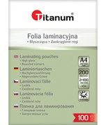 Folia do laminowania A4 100mic 100szt Titanum antystatyczna 5907437621851