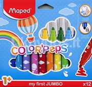 MAPED PISAKI COLORPENS MAXI 12 KOL BABY MALUCH 1+ 3154148460206