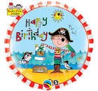 Balon foliowy PIRAT Happy Birthday 071444476676 Balony Bielany Hobby Art