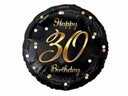 Balon foliowy Liczba 30 urodziny, B&C Happy