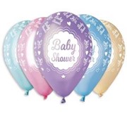 Balony BABY SHOWER 12"  5 szt. Kufle balony bielany Warszawa hobby art 