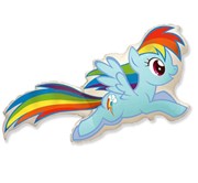 Balon Foliowy My Little Pony Rainbow Dash 61 Cm 8435102301243 balony bielany