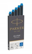 PARKER Naboje z atramentem Quink Standard 5 szt. niebieski zmazywalny 3501179503837