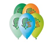 Balony Let's Dino Party, 33 cm, 5 szt. 8021886323535 Hobby Art