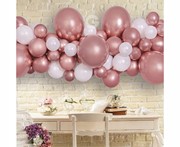 Girlanda balonowa DIY różowo-zł. 65 balonów+taśma 8021886031393 Balony Bielany Hobby Art