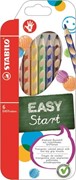 Kredki ołówkowe trójkątne Stabilo easycolors, dla praworęcznych, 6 kol 4006381398718