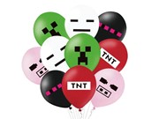 Balony z nadrukiem Piksele TNT - 30 cm - 10 szt. 5904610108932 Balony Bielany Hobby Art