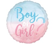 Balon foliowy Boy or Girl, Big reveal, 46 cm 026635428347 Balony Bielany Hobby Art