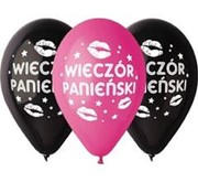 Balony WIECZÓR PANIEŃSKI 12" 5 szt. Kufle balony bielany Warszawa hobby art 