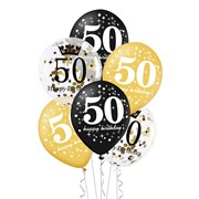 Zestaw balonów na 50 urodziny 6665574001552 Balony Bielany Hobby Art