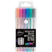 Długopisy żelowe metaliczne 6 szt. 5906601706776 Hobby Art Warszawa