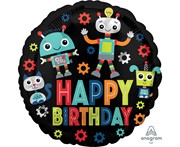 BALON FOLIOWY URODZINOWY W ROBOTY 026635417945 Balony Bielany Hobby Art