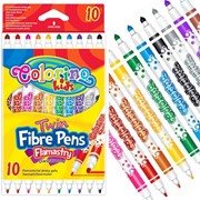 Flamastry dwustronne 10 kolorów COLORINO KIDS 5907690813451 hobby art