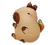 Godan Balon foliowy Kapibara z żółwikiem 44x38cm 5906639422693 Balony Bielany Hobby Art