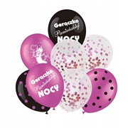 Zestaw balonów na WIECZÓR PANIEŃSKI 8 szt mix 6665574004065 Balony Bielany Hobby Art