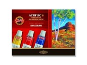 Farby ACRYLC 6 kol. Koh-i-noor Hobby Art Warszawa