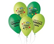 Balony Game On, 30 cm, 5 szt. 5902973178425