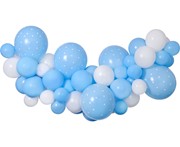 Girlanda balonowa DIY Baby Blue, 65 balonów + taśma 8021886031348 Balony Bielany Hobby Art