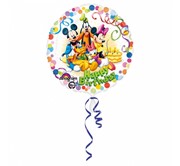Balon foliowy Mickey & Friends Happy Birthday, 46 cm 026635290074 Balony Bielany Hobby Art