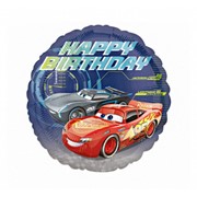 BALON FOLIOWY 18" CARS HAPPY BIRTHDAY 26635353663 Balony Bielany Hobby Art