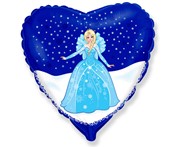 Balon foliowy Śnieżna Kraina - Księżniczka (blond), FX, 45 cm 8435102343090 Balony Bemowo Hobby Art