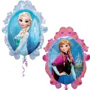 Balon foliowy Frozen Kraina Lodu Anna Elsa lustro 53cm 013051004330 Balony Bielany Hobby Art