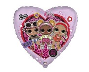 Balon foliowy LOL Surprise! Rock, FX, 46x48 cm 8435102306415 Balony Bielany Hobby Art