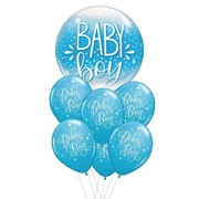 Komplet balonów baby boy niebieski 6665574602421
