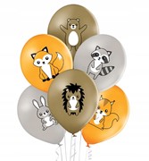 Balony Bn06-771 Leśne Zwierzęta Op.6Szt. Aliga 5902150664567 Balony Bielany Hobby Art