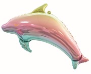 Balon foliowy DELFIN, tęczowy - 93 cm 5902973142853 Balony Bielany Hobby Art