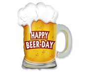 Balon foliowy Kufel, Happy Beer-Day, FX 24 8435102303353 Hobby Art