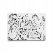 Strigo, Mata transparentna Funny Mat - Konie 8681379310536 Warszawa Hobby Art