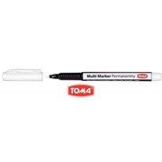 Marker permanentny cienki To-333 Toma Multi Marker biały 5901133333018